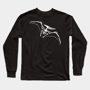 Terra Fossil Pteranodon Dinosaur White Long Sleeve T-Shirt